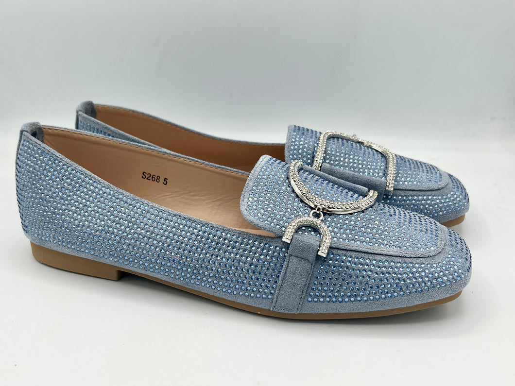 Fiona loafers - blue. 3s & 4s ONLY