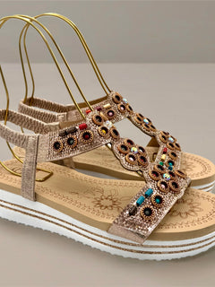 Load image into Gallery viewer, Santorini sandals - Rose gold

