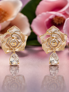 Load image into Gallery viewer, Rose Earrings
