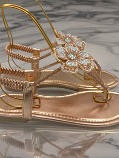 Load image into Gallery viewer, Julie sandals - Rose gold
