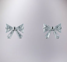 Load image into Gallery viewer, Bow Earrings - Sterling Silver
