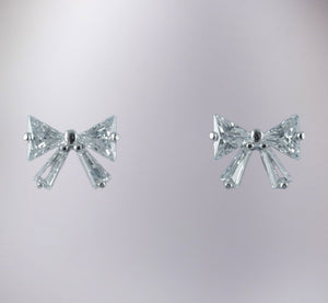 Bow Earrings - Sterling Silver