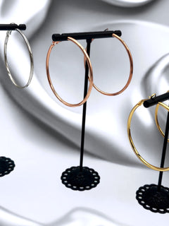 Load image into Gallery viewer, Hoop Earrings - 50mm
