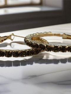 Load image into Gallery viewer, Jodie Hoop Earrings - 3cm diameter
