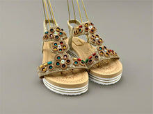 Load image into Gallery viewer, Santorini sandals - Gold
