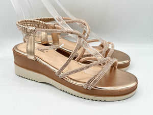 Paige wedges - rose gold. LAST PAIR