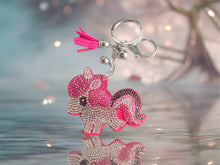 Load image into Gallery viewer, Unicorn Keyring - 2 Colours
