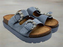 Load image into Gallery viewer, Riley flatforms - blue
