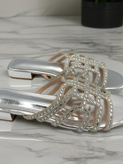 Load image into Gallery viewer, Sasha Sandals - Silver
