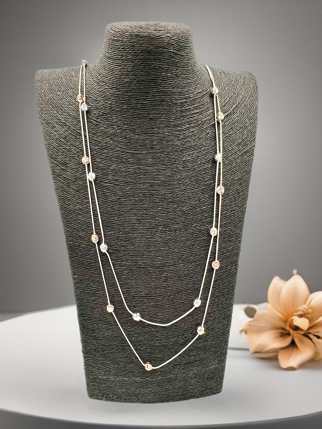 Alice Necklace - Rose Gold/Silver