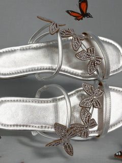 Load image into Gallery viewer, Butterfly Sandals - Silver
