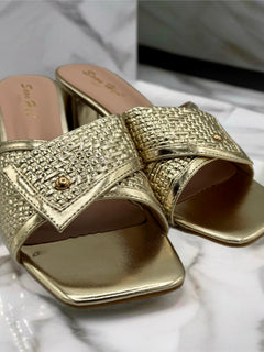 Load image into Gallery viewer, Isobel heels - gold
