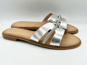 Brittany sliders - silver