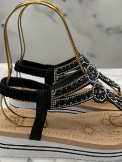 Load image into Gallery viewer, Lorraine Sandals - Black
