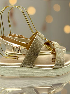 Load image into Gallery viewer, Lola Flatforms - Gold
