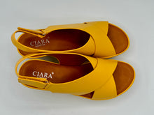 Load image into Gallery viewer, Clara wedges - yellow
