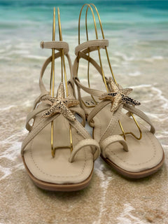 Load image into Gallery viewer, Starfish Sandals - Beige
