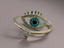 Load image into Gallery viewer, Evil Eye Ring - 2 Colours
