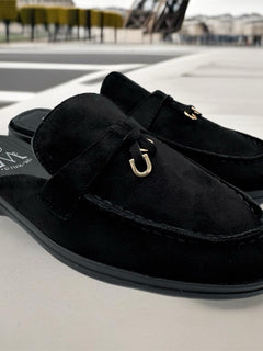 Load image into Gallery viewer, Rachel mules - Black
