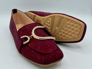 Fiona loafers - berry