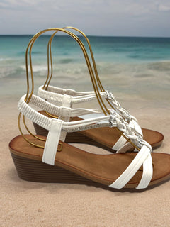 Load image into Gallery viewer, Freya wedges - White
