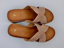 Load image into Gallery viewer, Marbella wedges - Rose gold
