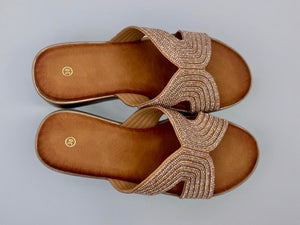 Marbella wedges - Rose gold