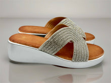 Load image into Gallery viewer, Marbella wedges - silver
