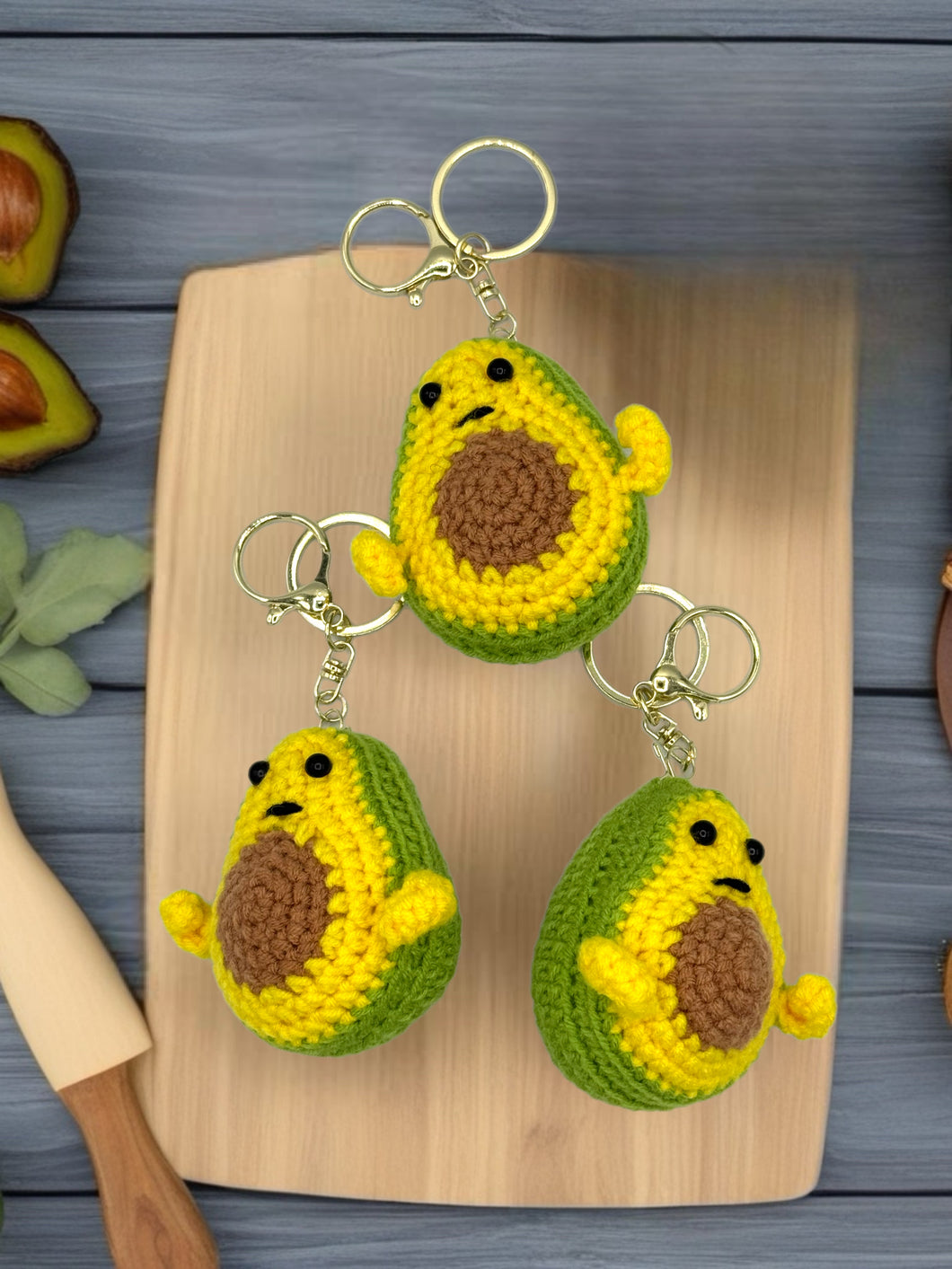 Avocado Keyring