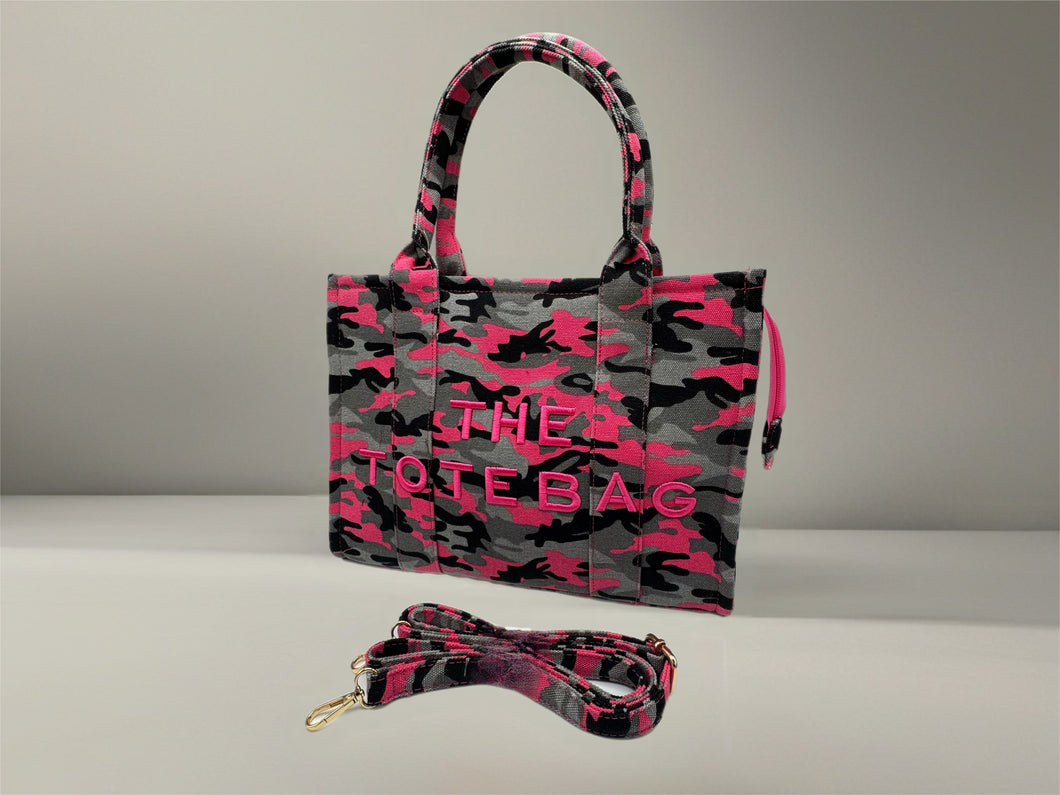 Camo Tote Handbag - Big, 3 Colours
