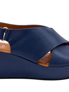 Load image into Gallery viewer, Clara wedges - navy
