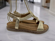 Load image into Gallery viewer, Charlotte sandals - gold
