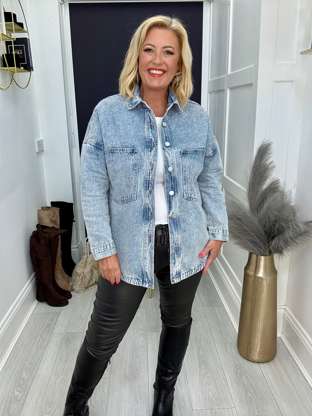 Glitzy shacket - 4 sizes