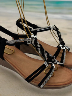 Load image into Gallery viewer, Remi Wedges - Black
