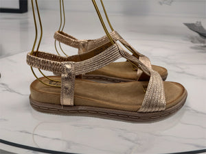 Charlotte sandals - rose gold