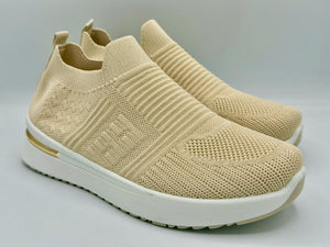 Simone sock trainer - beige