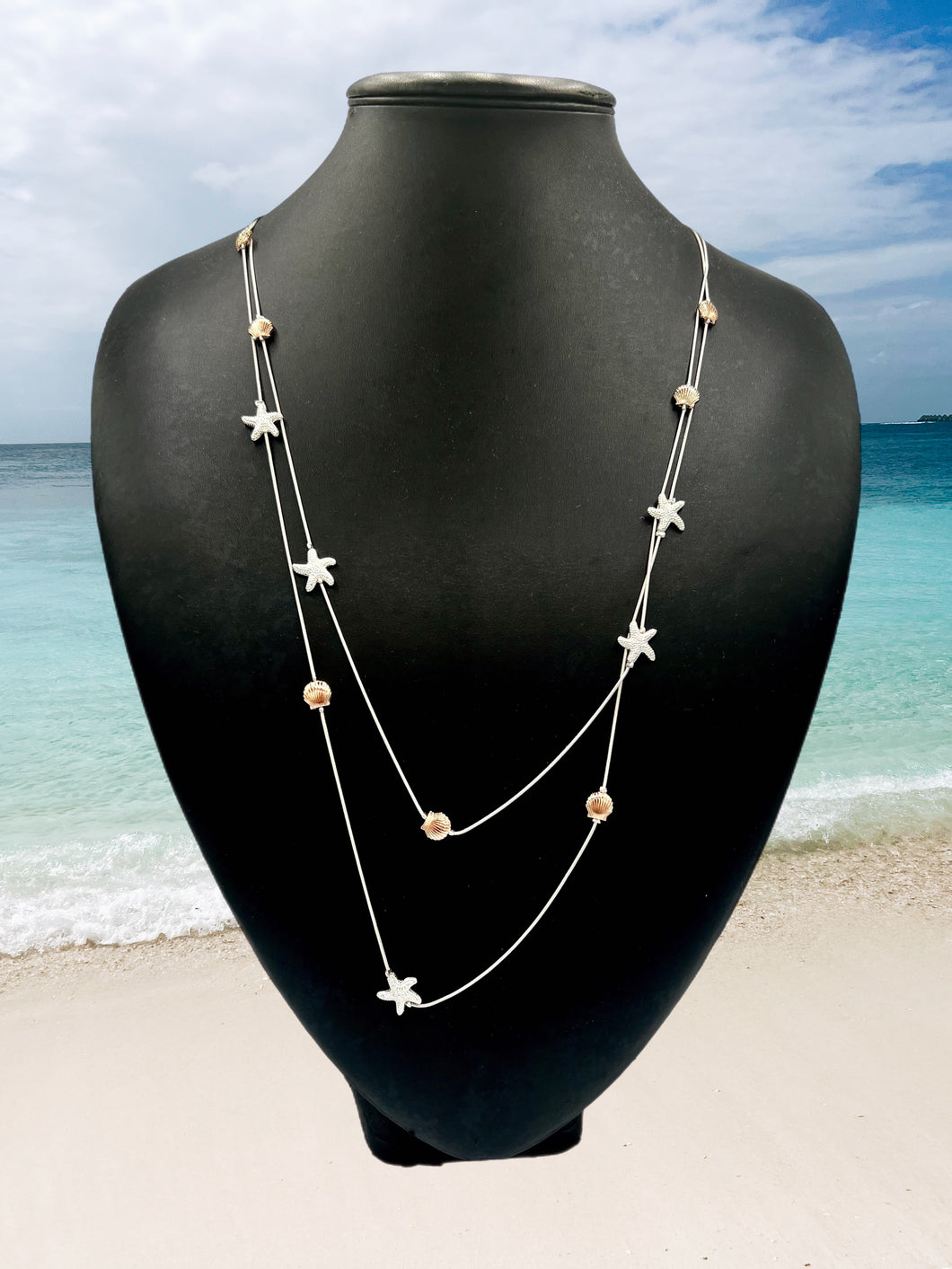 Maldives Necklace - Rose Gold/Silver