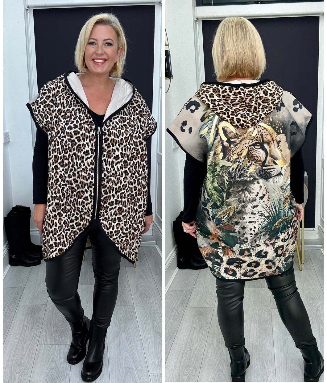 Leopard gilet