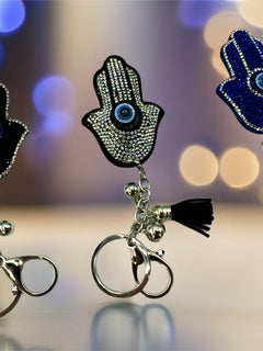Load image into Gallery viewer, Hamsa Hand Keyring
