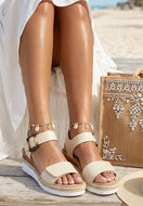 Karen wedges - Beige