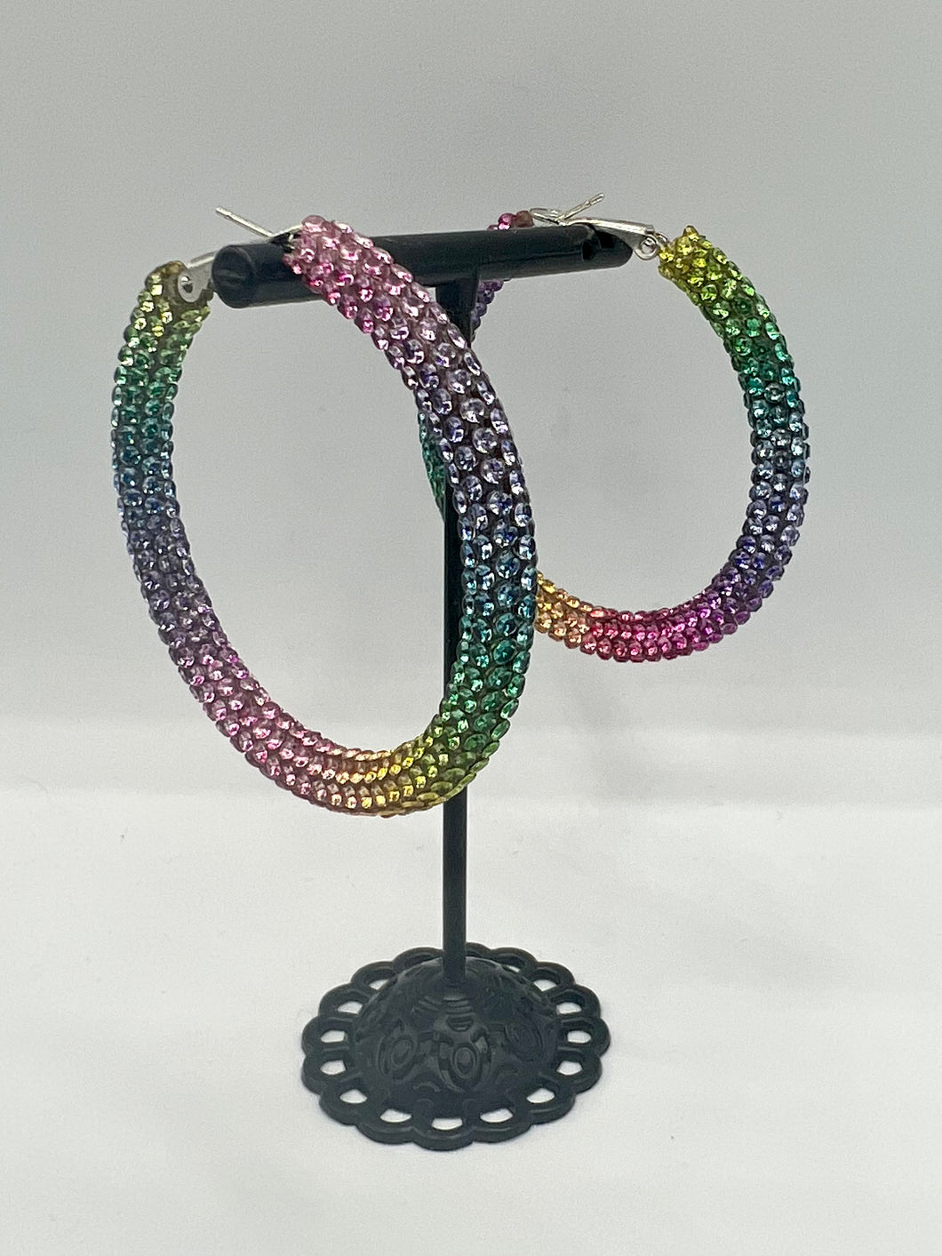 Tube Hoop Earrings 5cms - 2 Colours
