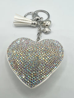 Load image into Gallery viewer, Diamanté Heart Keyring
