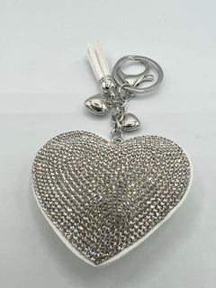 Load image into Gallery viewer, Diamanté Heart Keyring
