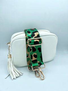 Load image into Gallery viewer, Bag Strap 67 - Bright Green Leopard
