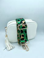 Bag Strap 67 - Bright Green Leopard