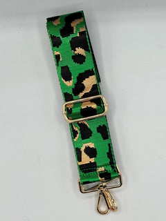 Load image into Gallery viewer, Bag Strap 67 - Bright Green Leopard
