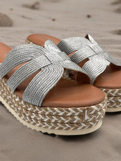 Load image into Gallery viewer, Shirley wedges - Silver
