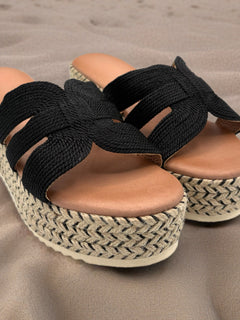 Load image into Gallery viewer, Shirley wedges - Black
