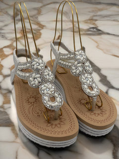 Load image into Gallery viewer, Lorraine Sandals - Silver
