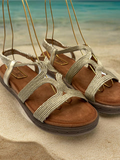 Load image into Gallery viewer, Tricia Sandals - Gold
